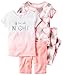 Carter's Carter's Baby Girls 4 Pc Cotton 331g233, Print, 18M