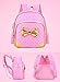 Moonwind Bow Waterproof Kindergarten Kids Toddler Backpack Girls School Book Bag (Pink)