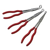 Sunex 3703 11-Inch Long Hose Gripper Pliers Set, 3-Piece