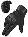 HIKEMAN Tactical Army Military Rubber Hard Knuckle Outdoor Full Finger Gloves for Men Fit for Cycling Motorcycle Hiking Camping Airsoft Paintball (Black, Large) …
