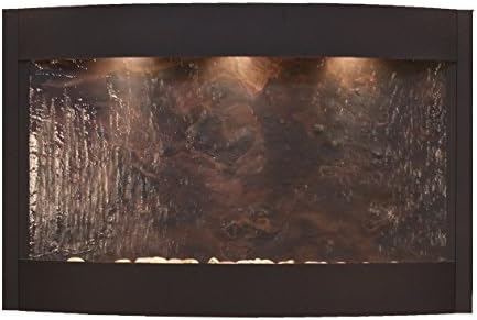 Calming Waters Water Feature with Multi-Color Featherstone (Textured Black)