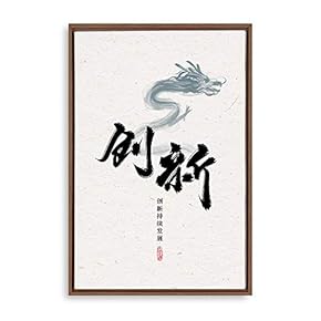 Framed Canvas Wall Art Entrepreneurship Canvas Prints Home Artwork Decoration for Living Room,Bedroom - 16x24 inches