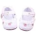 DZT1968® Baby Girl Soft Sole White Floral Floor Socks Shoes Boots Prewalker (0-18 Months)