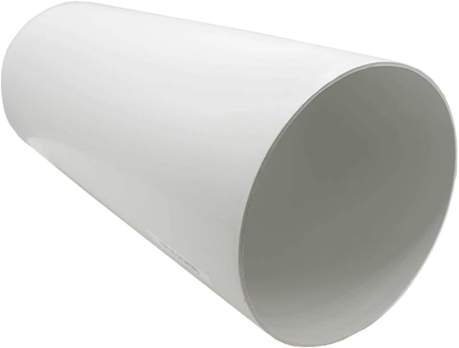 Kair Plastic Ducting Pipe 150mm 6in Short Length Rigid Straight Duct