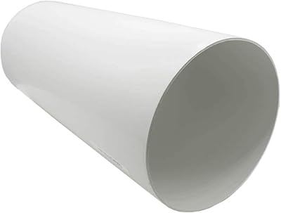 Kair Plastic Ducting Pipe 150mm 6in Short Length Rigid Straight Duct