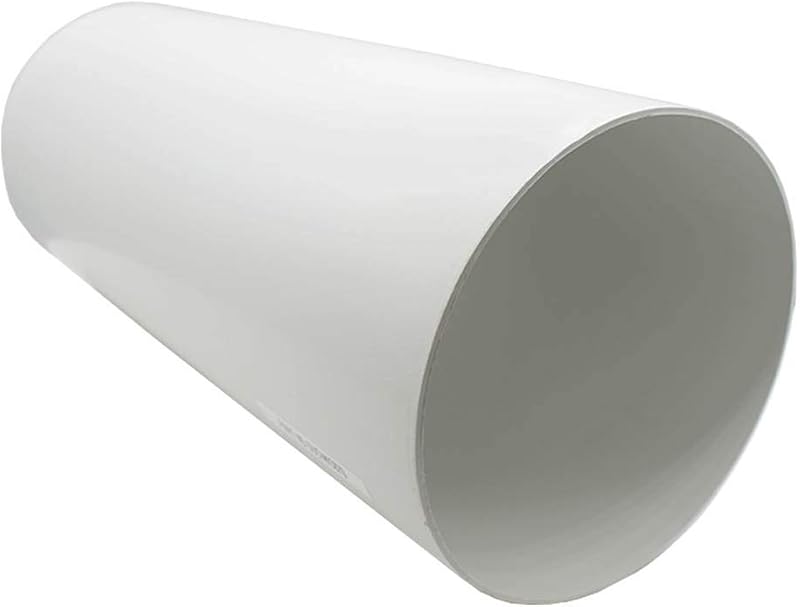 Kair Plastic Ducting Pipe 150mm 6in Short Length Rigid Straight Duct