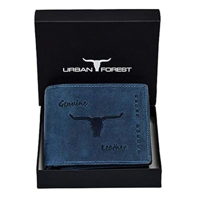 Urban Forest Montana Blue Mens Leather Wallet