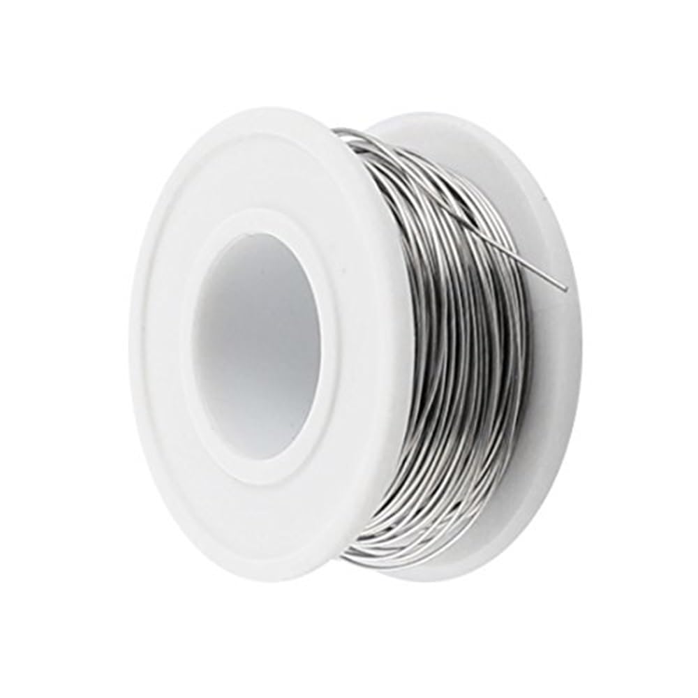 TOP-VIGOR 0.5mm 24AWG Heating Resistor Wire, 15M Wrapping Nichrome Resistance Wire for Heating Elements, DIY Projects, Industrial Applications