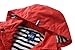 Hiheart Boys Girls Waterproof Rain Jackets Lightweight Hooded Cotton Lined Raincoats Red 6-7