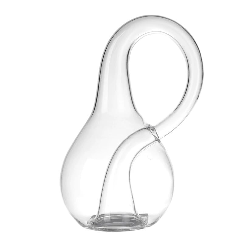 Klein Bottle Kleinsche Fläche Never Full of Water, Mathematical Model Glass Sculpture Educational Tool, Four-Dimensional Space Science Model decoration，Gifts suitable for math teachers and students