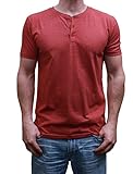 Mens Henley Short Sleeve with 3 Buttons - Assorted Colors