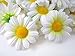 (12) Silk White Gerbera Daisy Flower Heads , Gerber Daisies - 1.75