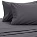 Amazon Brand – Pinzon Signature Cotton Heavyweight Velvet Flannel Sheet Set - Queen, Graphite