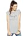 FV RELAY Womens Summer Fashion Loose Tops Han.Gry Short Sleeve Gray T-Shirt (M)