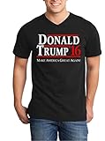 Shop4Ever® Donald Trump 2016 Men's V-Neck T-shirt Political Shirts