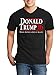 Shop4Ever® Donald Trump 2016 Men's V-Neck T-shirt Political Shirts