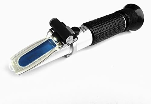Ade Advanced Optics aaosalled Illuminated Automatic Temperature Compensation Sea Water Salinity Refractometer with Built-in LED Light for Aquarium, 0% - 10% and 1.0 to 1.070 S.G. Dual Scale Hydrometer, Black