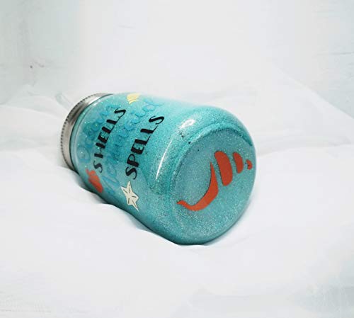 Stainless Steel Travel Mug Glitter Mason Jar - Mermaid - Gift