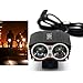 TFCFL 5000 Lumens LED Bike Front Light Waterproof Rechargeable Super Bright Cycling Bike Light Bicycle Double Lights Headlight
