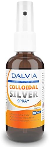 Colloidal Silver Mist Spray Liquid - 10ppm For Immune Support - Suits Adults & Children - 4oz/120ml Made in USA