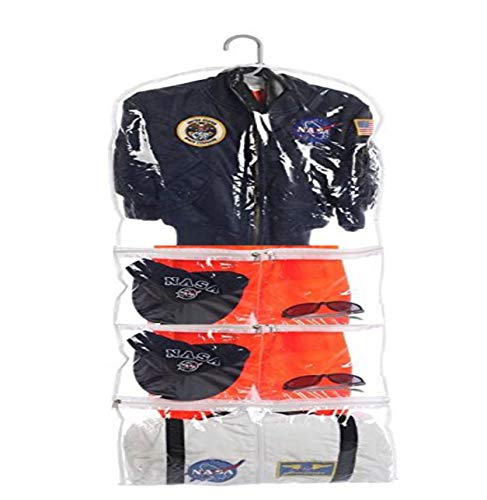 Clear Children's Mini Costume Garment Bag Kids Clothing 16 inch X 40 inch Transparent Storage 5 Pockets