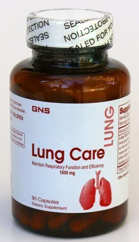 GNS Super Strength Lung Care, All Natural, 1000mg, 90 Capsules, SPECIAL HERBAL FORMULA! by GNS