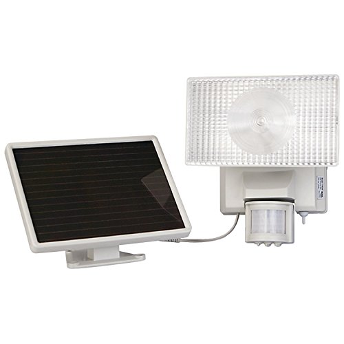 Maxsa 40110 Solar-Powered 30-Watt Motion-Activated Halogen Security Floodlight