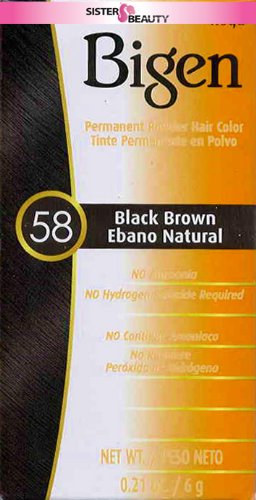 Bigen Hair Color 58-Black Brown-0.21 oz.