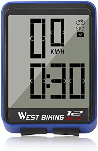 ICOCOPRO Bike Computer Big Digit & Backlight Display Wireless Bicycle Speedometer Odometer Waterproof Accurate Speed Tracking & Multi-Function