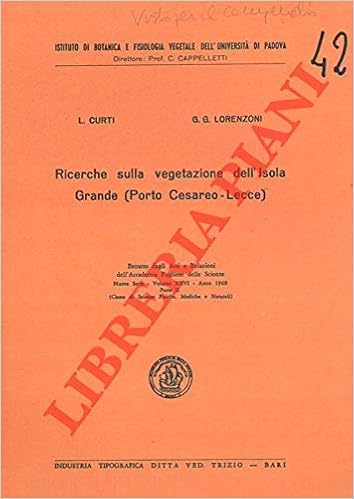 Ricerche Sulla Vegetazione Dell Isola Grande Porto Cesareo