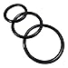 Nitrile Cock Rings Male Erection Enhancement Stay Hard Set of 3 Cock rings (Black) Discreet Packaging