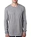 Next Level Apparel mens Next Level Premium Fitted Long-Sleeve Crew(N3601)-HEATHER GRAY-M