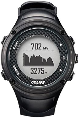 Waterproof Hiking Watch GPS Outdoor GOLiFE X-pro Adventurer Sports Watch GPS for Men Triathlon Swimming Climbing Hiking Cycling and Running Includes Compass Barometer Thermometer Functions (Black)
