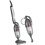 VonHaus 600W Gray 2 in 1 Corded Upright Lightweight Stick and Handheld Vacuum Cleaner with HEPA Filtration Includes Crevice Tool and Brush Accessories