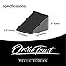 OrthoTrust StrongHold Pelvic Sacral Blocks Set High-Density Foam Wedges - Black Color Set