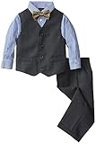 Nautica Little Boys' Birdseye Vest Set, Navy, 5