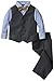 Nautica Little Boys' Birdseye Vest Set, Navy, 5