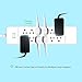 NTONPOWER Surge Protector Power Strip - 12 Outlets 4 USB Ports 5 ft Extension Power Cord Wall Mounted - White