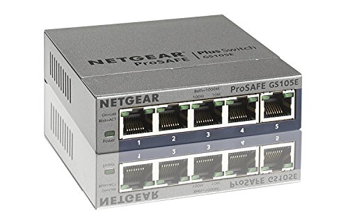 Netgear ProSafe Plus Switch, 5-Port Gigabit Ethernet