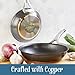Anolon Nouvelle Copper Hard Anodized Nonstick Frying Pan Set / Fry Pan Set / Hard Anodized Skillet Set - 8 Inch and 10 Inch, Gray