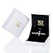 NINAMAID Sideways Cross Infinity Charm Expandable Bolo Bracelet with Cubic Zirconia Adjustable White Gold Plated Jewelry For Women