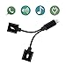 SHARKK Bus-Powered USB Hub 3.0 4-Port Compact High Speed Charger USB Charger 5Gbps Transfer Rate with a Built-in 12 USB 3.0 Cable