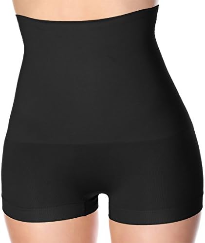 La-Reve Womens Hi-Waist Boyshort Shapewear - Body Shaper Panty