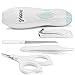 Babiyo Baby Nail Trimmer: Safe Electric Nail File and Grooming Kit - Custom Auto Stop Safety Feature - Injury Impossible - Infant, Newborn, Toddler Set - Clipper, Scissors, for Fingernails and Toes