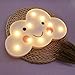 3D Painted Cloud LED Night Lights, Marquee Cloud Signs, Battery Operated Table Lamp Girl's Gift Toy Home Decor for Kids, Baby, Nursery, Living Room Dorm (Smile Cloud)