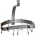Rack It Up Half Moon Wall Pot Rack with 8 hooks, Steel Gray Hammertone