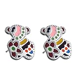 Elove Jewelry Candy Little Bear Stainless Steel Earings for Girl's Gift
