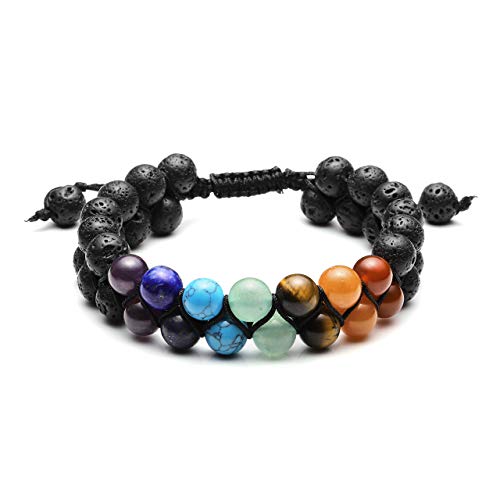 Jovivi Pcs Lava Rock Essential Oil Diffuser Beads Bracelets