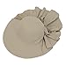 GP Accessories Womens Outdoor Sun Wide Brim Hat Waterfall Neck Veil Medium Beige UPF40+