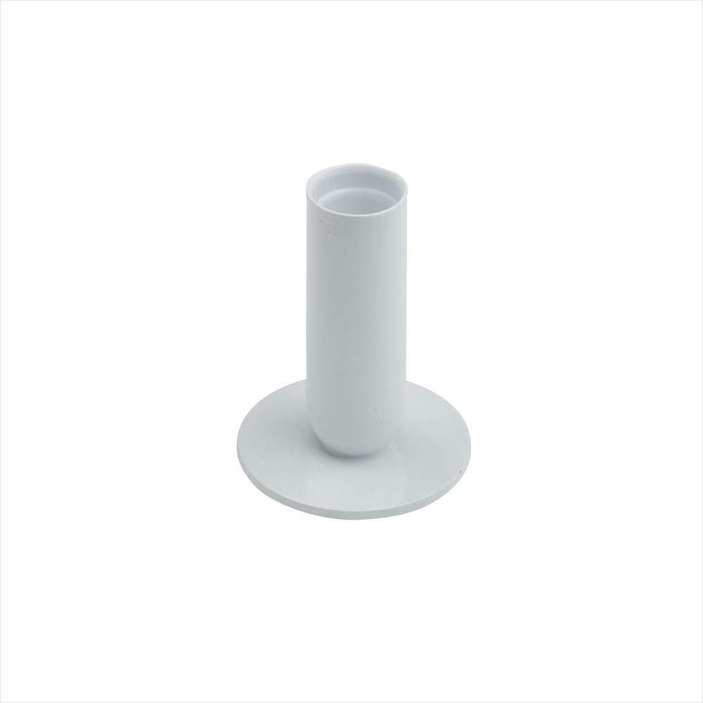 NKlaus 2x Candle Holder 8cm high Candle Holder White for Table Candles up to Ø 2cm Stick Candles Wedding Decoration 2868